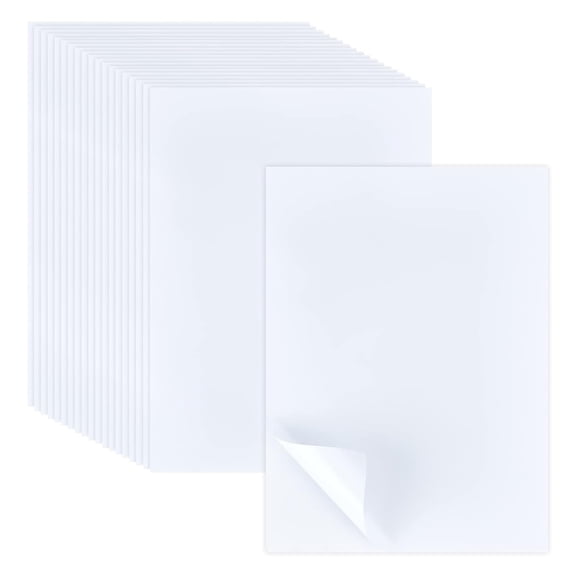 20 Sheets Double Sided Adhesive Sheets A4 Super Strong Sticky Tape 8.2 x 11.3 Inch Arts Crafts Tape Adhesive Paper Sheets for DIY Art Craft Photo Album Home Decor 0.2mm Thickness