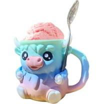 Highland Cow Ice Pint Holder, Ice Cream Pint Sleeves Cover, Cute Animal Ices Creams Cooler Container Leak Proof Popsicle Cozy Beer Can Cup, Highland Cow Lover Gifts, Gift for Cream Lovers
