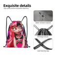 thumbnail image 4 of Pofeuu Monster High pour Sac à Cordon 210D Résistant à l'Eau Design Pliable Compact Essentiels de Voyage Gym Yoga Léger Sac à Main-Moyen, 4 of 6