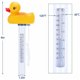 thumbnail image 3 of Termómetro flotante para piscina, termómetro de temperatura del agua con cordón y desayuno para todas las piscinas exteriores e interiores, spas, acuarios, estanques de peces con jacuzzi (, 3 of 5