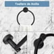 thumbnail image 4 of Juego de Accesorios de Baño 12 Piezas,Toalleros de Anillo+Toalleros de Barra+Portarrollos para Papel+Ganchos para Toallas+Soporte para Esponja Adhesivo (Negro), 4 of 7