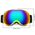 thumbnail image 1 of Kids Snow Goggles Anti-fog UV Protection Snowboarding Ski Goggles, 1 of 2