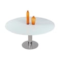 thumbnail image 5 of Milan Talia Dining Set with Extendable White Glass Table & White Tufted Chairs, 5 of 15