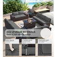 thumbnail image 2 of Gotland 13 Pieces Outdoor PE Rattan Wicker Patio Furniture Set with 43" Fire Pit Table Outdoor Steel, 2 of 8