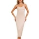 thumbnail image 1 of Camisón de noche para mujer Inspire Chic, con tirantes ajustables, vestido de dormir de modal en color beige, 1 of 6