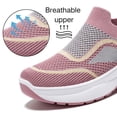 thumbnail image 3 of BERANMEY Women's Slip On Walking Shoes Lightweight Breathable Mesh Sneakers with Arch Support Soft Foam Cushion for Work Casual Comfort Non Slip, 3 of 9