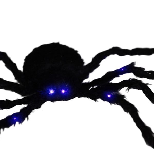 47.2IN Light-Up Oversized Spider with Bendable Legs Battery-Operated Halloween Decor