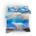 thumbnail image 2 of 3D Oso Polar Luna Funda de edredón Juego de ropa de cama Fundas de almohada 62, 2 of 2