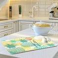 thumbnail image 5 of Pineapple Tropical Fruit Dish Drying Mat for Kitchen, Absorbent Microfiber Drying Pad Dish Mat, 16" X 18", 5 of 7