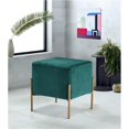 thumbnail image 2 of Meridian Furniture Isla Contemporary Velvet Ottoman/Stool in Green, 2 of 4