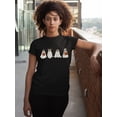 thumbnail image 3 of Hiding Ghost Dogs Halloween Outfit Pet Lovers Unisex Men's T-shirt, S, Black, 3 of 6