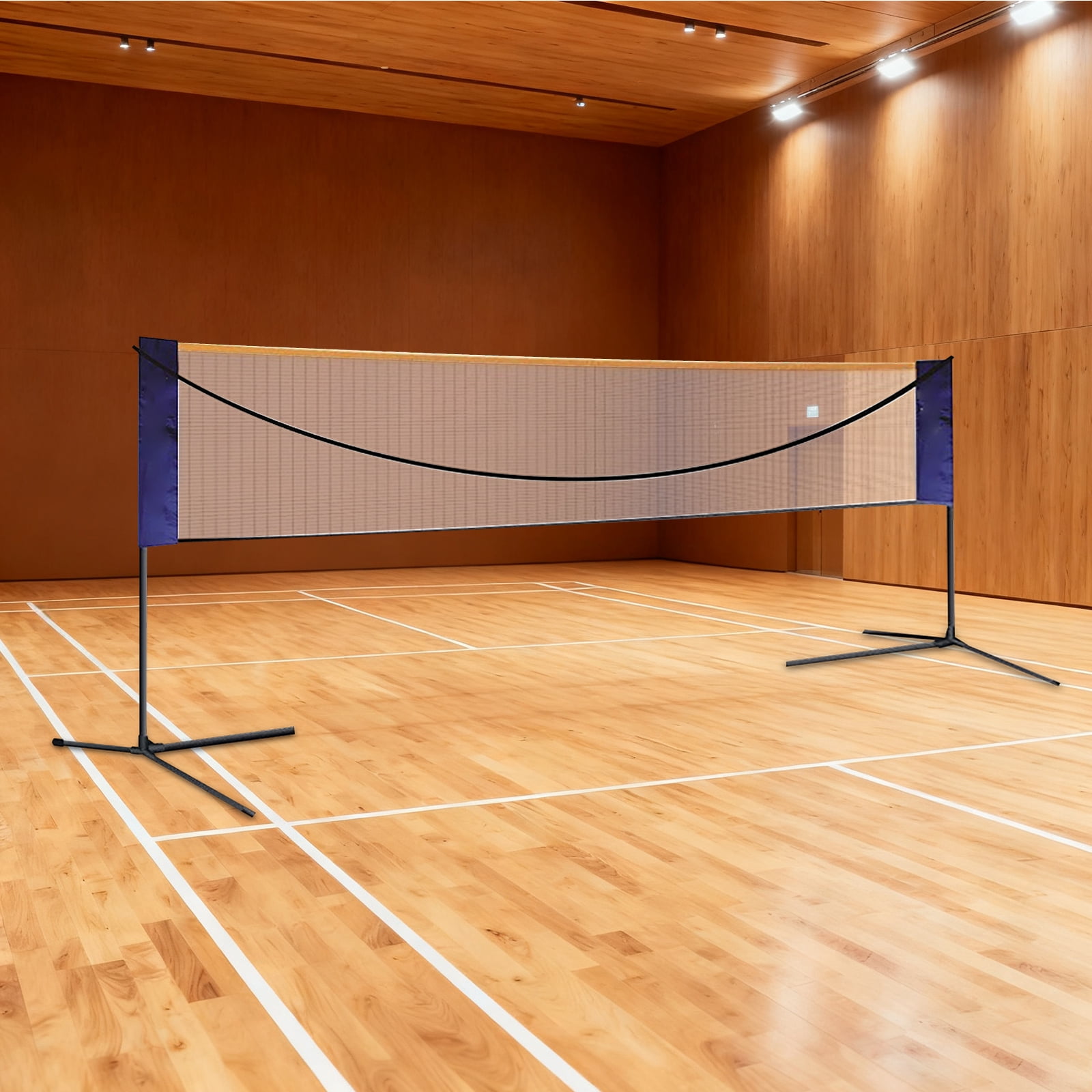Portable Badminton Net Indoor Outdoor Volleyball Training Court Sports Tool, for Playing Badminton, Modified Volleyball, Tennis