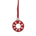 thumbnail image 3 of 6 uds. De adornos navideños rojos colgantes para árbol de Navidad tejido a mano, 3 of 4