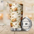thumbnail image 4 of Thanksgiving Turkey Maple Pumpkin Tumbler Stainless Steel Travel Mug Vacuum Insulated with Lid Thermal Cup Gifts Turkey-3 20oz, 4 of 5