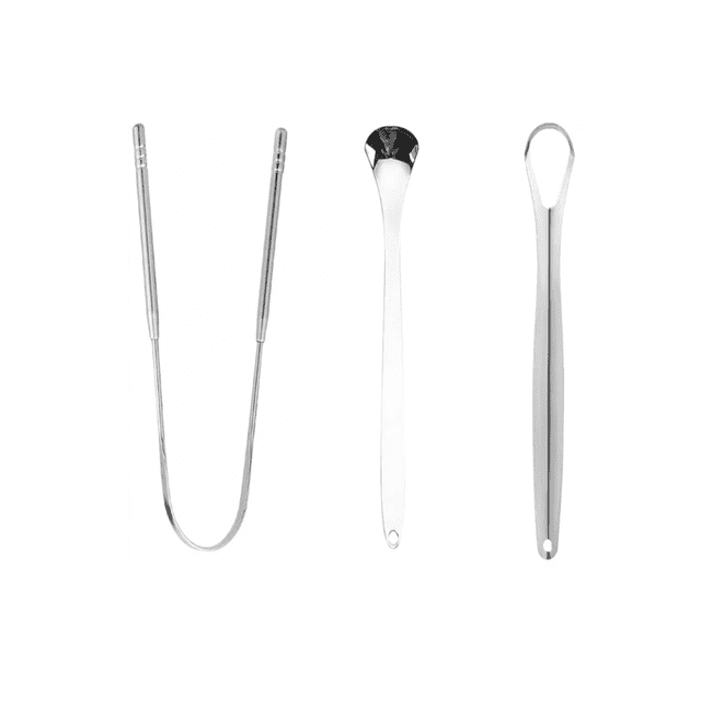 Limpiador Raspador De Lengua 6 Piezes gris