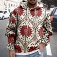 thumbnail image 2 of YUEHUA Mens Casual Hoodies Sweatshirt African Dashiki Printed Graphic Pullover Sweaters with Pockets, 2 of 4