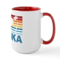 thumbnail image 2 of CafePress - Retro Palm Tree Sri Lanka Large Mug - 15 oz Ceramic Large White Novelty Mug, 2 of 4