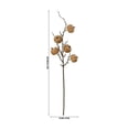 thumbnail image 2 of Artificial Velvet Pumpkin Pick with Branches & Berries, Fall Floral Arrangement Supply, Summer to Fall Decor for Vase, Wreath Making, Thanksgiving, Halloween and Seasonal Home Decoration, Coffee, 2 of 6