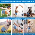 thumbnail image 2 of Dono Disposable Dog Diapers Male-Dogs Jeans Super Absorbent Soft Pet Diapers Doggie Wraps for Male Puppy Dogs, Leak Protection Excitable Urination or Incontinence, 2 of 7