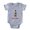 Heather Grey, variant on CafePress - FIN Puggle Merry Xmas - Cute Infant Baby Football Bodysuit