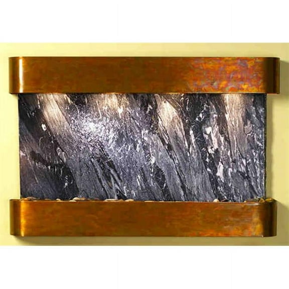 Sunrise Springs - Black Spider Marble Wall Fountain