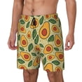 thumbnail image 2 of Daiia Leaves Avocado Mens Swim Trunks Swim Shorts Quick Dry Swim Shorts with Mesh Lining Pockets-X-Large, 2 of 9