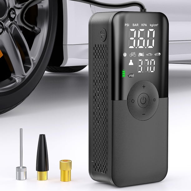 Compresor de aire portátil Nilight para inflar neumáticos, 150 psi, con manómetro