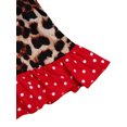 thumbnail image 5 of Sunloudy Baby Leopard Heart Pattern Fly Sleeve Round Neck Ruffle Princess Dress, 5 of 5