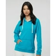 thumbnail image 5 of J. America Women�'s Sueded V-Neck Hooded Sweatshirt, 5 of 5