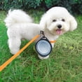 thumbnail image 6 of Aoznliie Collapsible Dog Bowl, Portable Foldable Dog Water Bowl with Carabiner for Travel, Flexible Pet Feeding Dish for Outdoor,Blue, 6 of 7