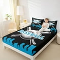 thumbnail image 4 of Homewish Cartoon Baseball Sports Bed Sheets for Kid, Black Blue City Print King Sheets, Modern Ball Gaming Sheet Set, Breathable Home Decor, 4-Piece, 4 of 7