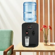 Top Loading Water Cooler, Countertop Hot/Cold Water Dispenser, 110V Premium Water Dispenser with Hot Cold and Room Temperature Water,Black,Applicable Bucket Capacity 4.5-18.9L/1.19-4.99gal