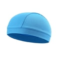 thumbnail image 3 of Gorro de calavera de secado rápido para deportes, gorro de ciclismo de alta elasticidad, diadema, banda para el sudor para hombre y mujer (azul cielo), 3 of 4