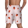 thumbnail image 4 of Haiem Strawberry Mens Swim Trunks with Compression Liner 2 in 1 Swimming Shorts Stretch Swimwear Quick Dry,Board Shorts-XX-Large, 4 of 9