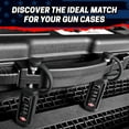 thumbnail image 2 of Monoshaft Gun Case Lock (4-Pack) - TSA Approved Black Hardened Steel Combination Padlock for Pelican Vault, VEVOR, Plano, Eylar, Nanuk, MEIJIA & Condition 1 Rifle Cases - Ammo Box Security, 2 of 8