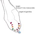 thumbnail image 2 of SIfdSeng Collier Coloré Perlé pour Filles Chaîne de Clavicule Cœur de Papillon Douce et Enfantine, 2 of 3
