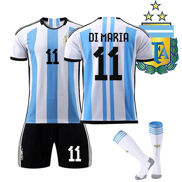 2022 World Cup Argentina Home Jersey Champion Three Stars Edition