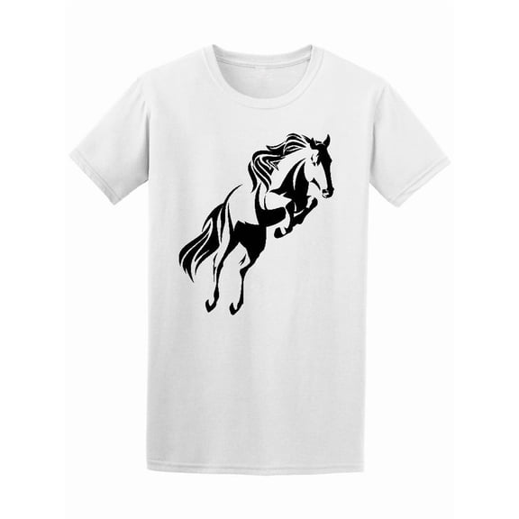 Jumping Horse Outline Tee Men's -Image by Shutterstock
