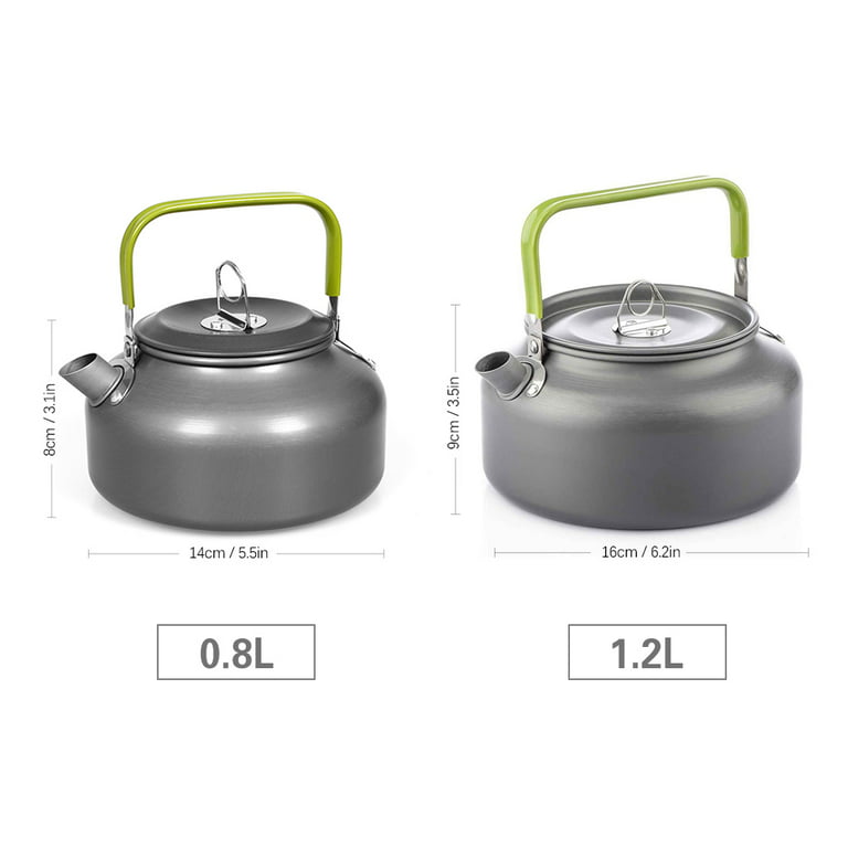 1.2l Aluminum Outdoor Camping Tea Pot, Portable Hard Oxidation