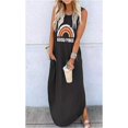 thumbnail image 2 of Maxi Dress for Women Sleeveless Casual Loose Pocket Long Dresses Hawaiian Beach Modern T Shirts Dress Summer Sundress, 2 of 2