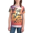 thumbnail image 3 of Wukai Not All Who Wander Are Lost Youth Unisex Short Sleeve T-Shirt for Boys, Girls, Teens, and Kids-Medium, 3 of 7