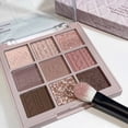 thumbnail image 2 of Paleta de sombra de ojos de 9 colores, paleta de sombra de ojos nacarada con purpurina, desnuda, de larga duración, coreana, encantadora paleta de maquillaje de ojos, cosméticos, 2 of 4