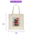 thumbnail image 5 of Hello Winter Mastiff Smiling in Red Scarf Hat Welcome Christmas Canvas Tote Bag Mastiffs Dog Lover Gifts Idea Reusable Shopping Grocery Bag - 00017, 5 of 5