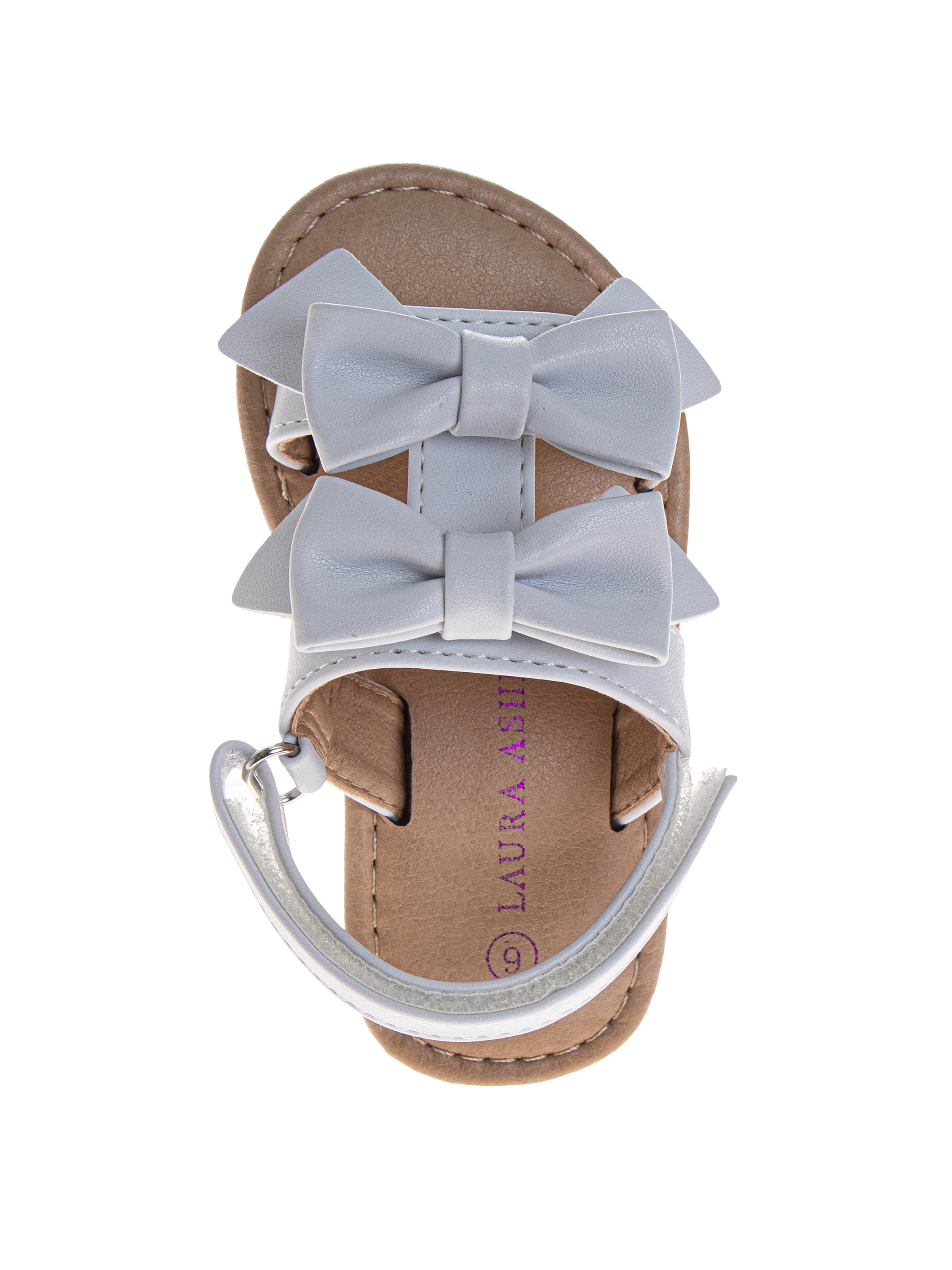 Laura Ashley Toddler Girls Bow Strap Sandals