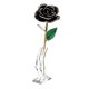 thumbnail image 4 of Rosa Real Escogida A Mano Rosa Negra Bañada en Oro de 24 K de 11 A 12 Pulgadas de Largo Con Soporte Transparente Rosa de Oro de 24 K Hecha Real, 4 of 7