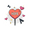 2B, variant on Cartoon Heart Fridge Magnet Cute Refrigerator Magnet Fun Magnetic Sticker Smiling Magnet for Metal Surface Fridge Cabinet