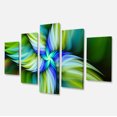 thumbnail image 2 of Étoile Verte Fractale Rotative - Impression sur Toile Florale, 2 of 3