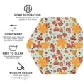 thumbnail image 3 of Honeii Hearts And Autumn Leaves Print Leather Coaster Set of 4, Ideal for Safeguarding Your Furniture from Drinks Spills and Effortless Cleanup-Hexagon, 3 of 6