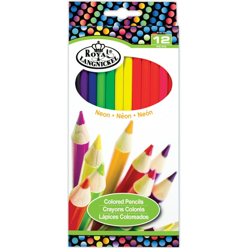Neon Colored Pencils, 12pk