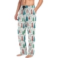 thumbnail image 4 of GZHJMY Christmas Tree Pajama Pants for Men, Lounge Pants Lightweight Men Pajama Bottoms with Drawstring Pockets, Christmas New Year Birthday Gifts, Medium, 4 of 6